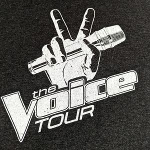 The 2014 'Voice' Tour Tee with  Concert locations on back Medium